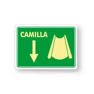 Señalamiento de Camilla 25x35 cm