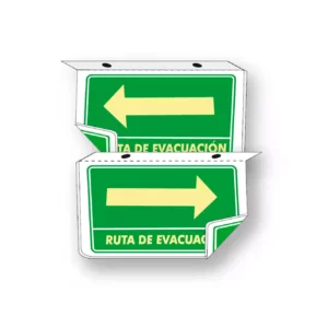 Señalamiento Ruta de Evacuación Tipo Plafón