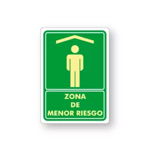 Señalamiento Zona de Menor Riesgo