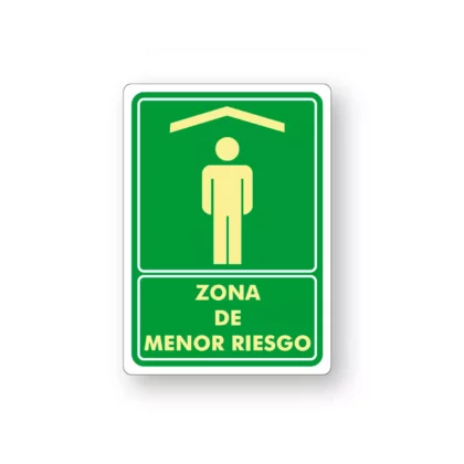 Señalamiento Zona de Menor Riesgo