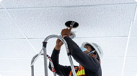 Instalación de detectores de calor